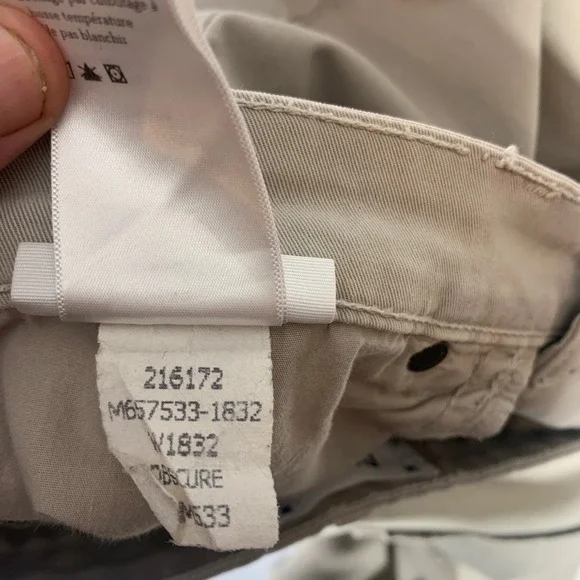 PAIGE Normandie Jeans Men's Khaki Size 33x30 Straight Stretch Made USA - Picture 8 of 12